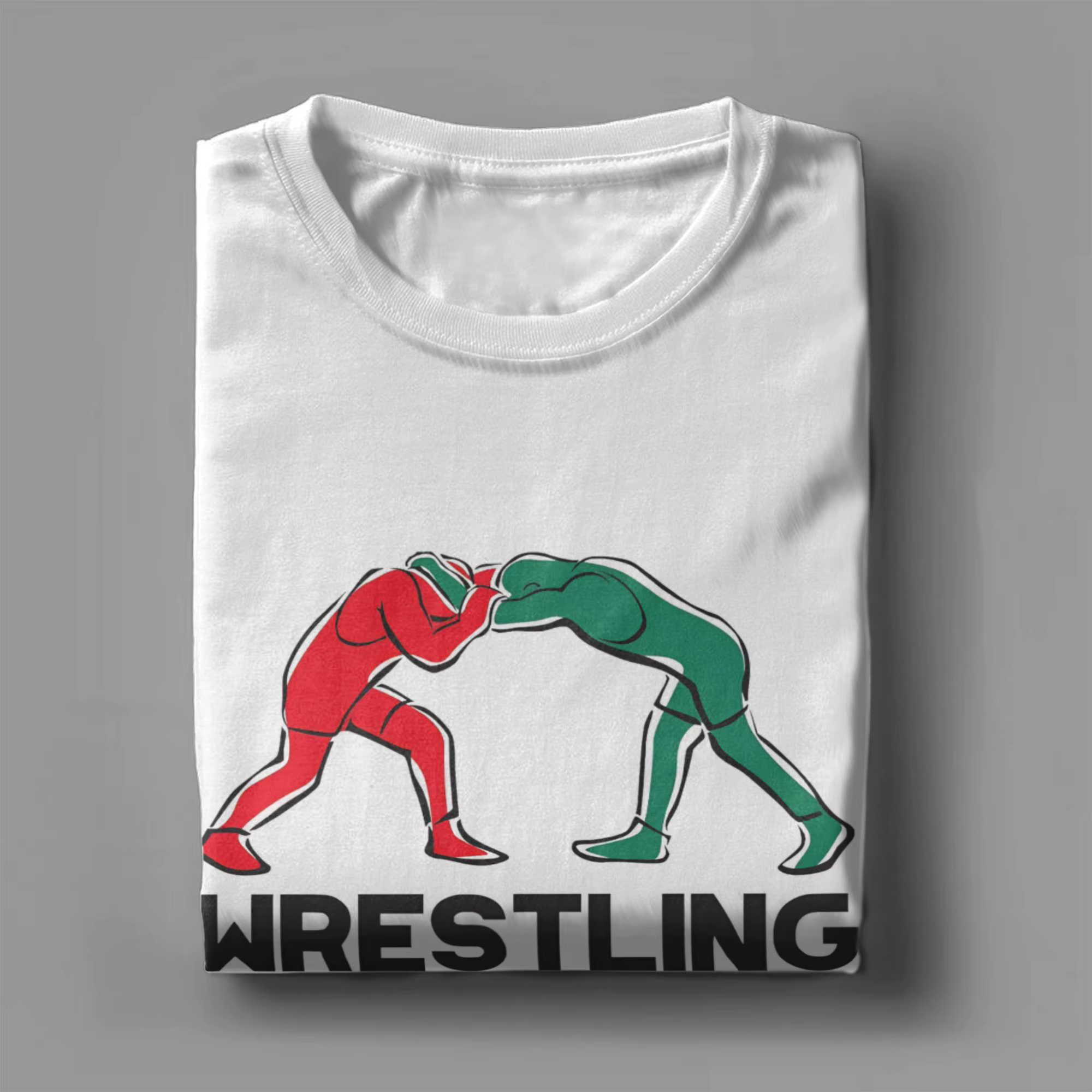 T-shirt de lutte pour hommes
