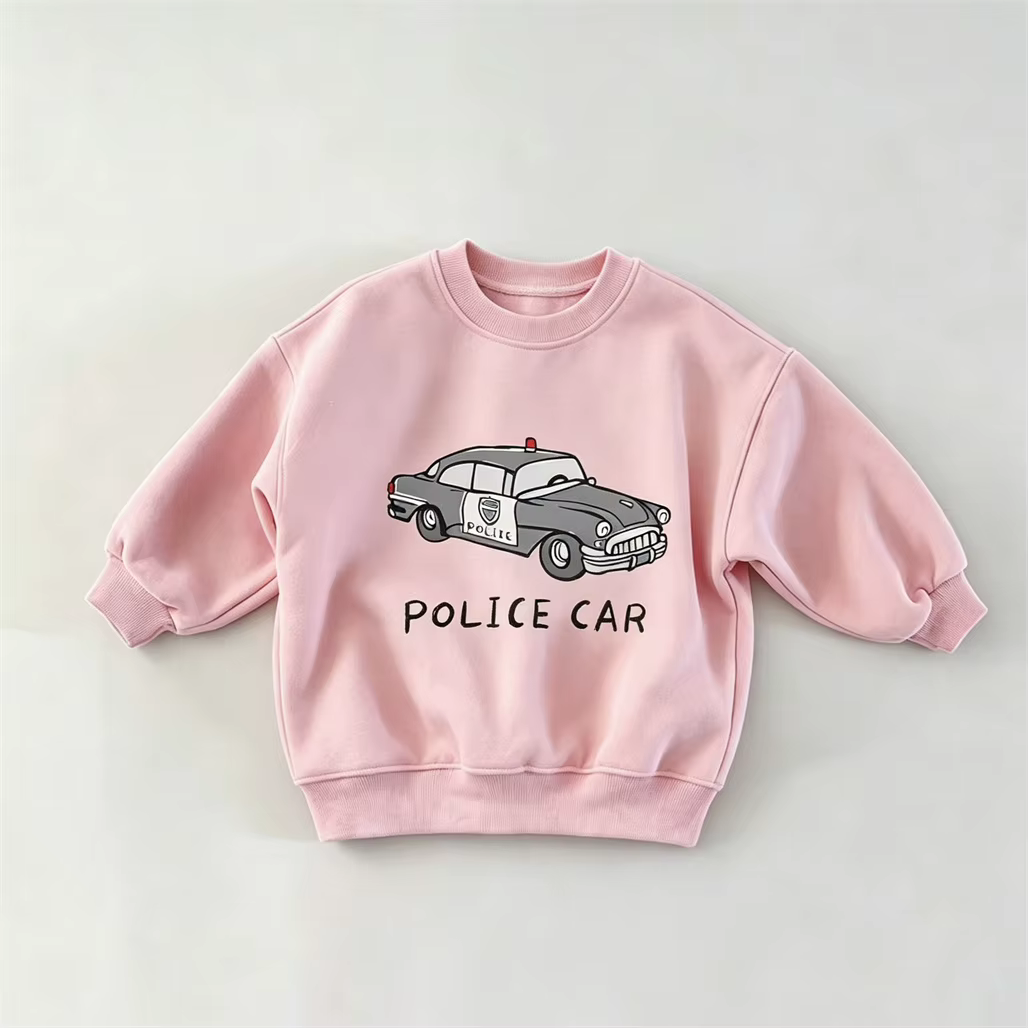 Sweat-shirts rose, bleu et beige pour garçons et filles