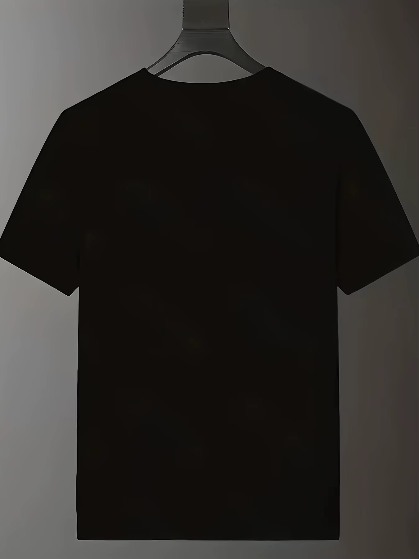 T-shirt noir minimaliste pour homme