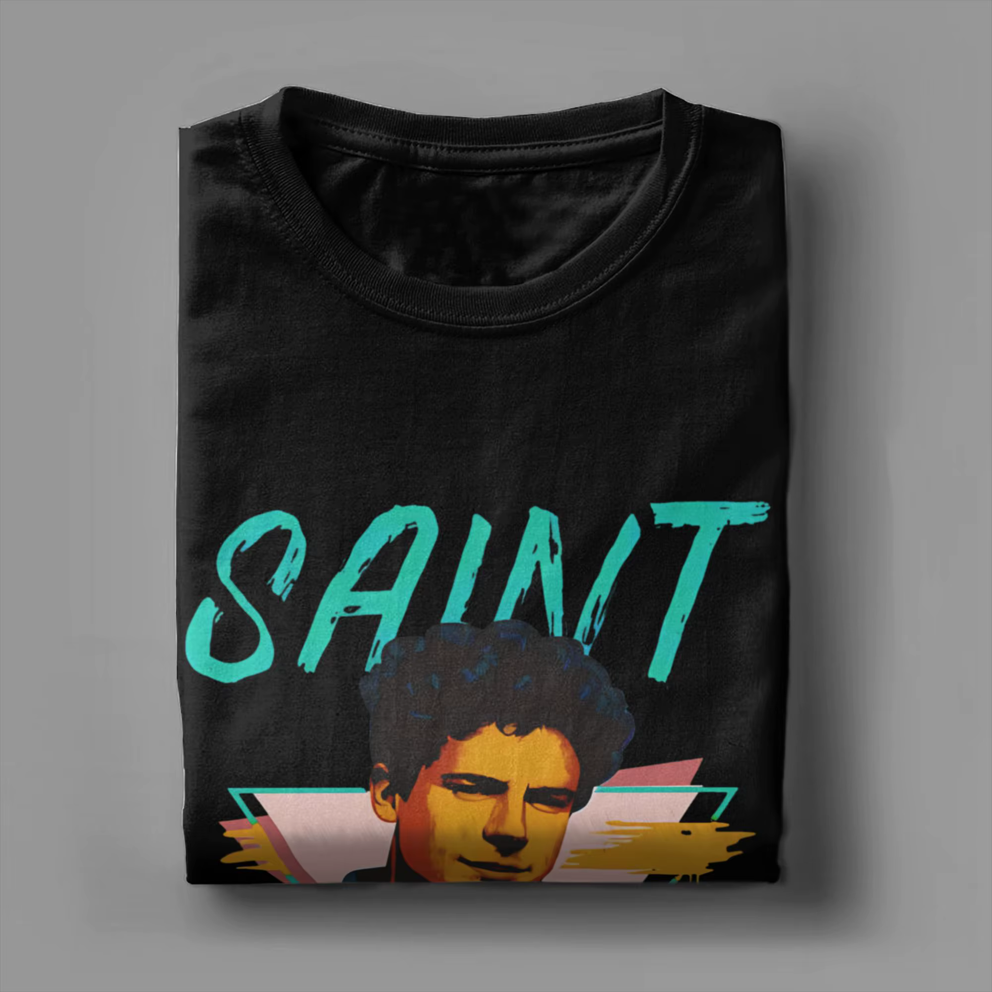 Drôle Carlo Acutis T-Shirts hommes col rond 100% coton t-shirt à manches courtes