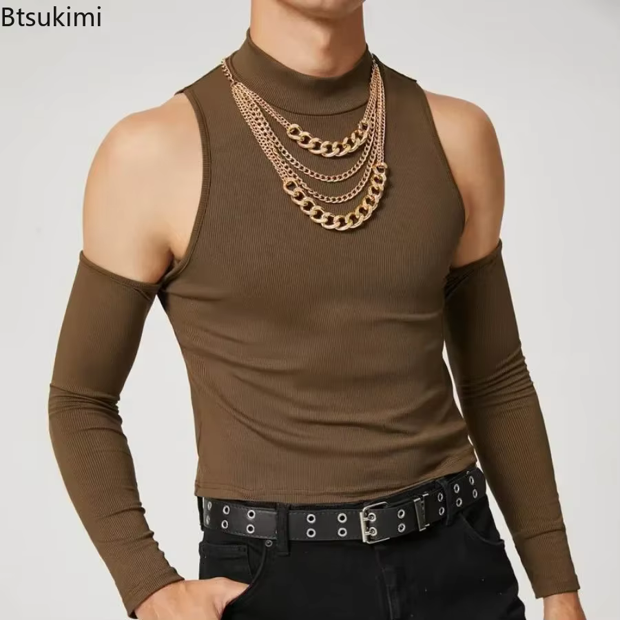 T-shirt col roulé pour hommes