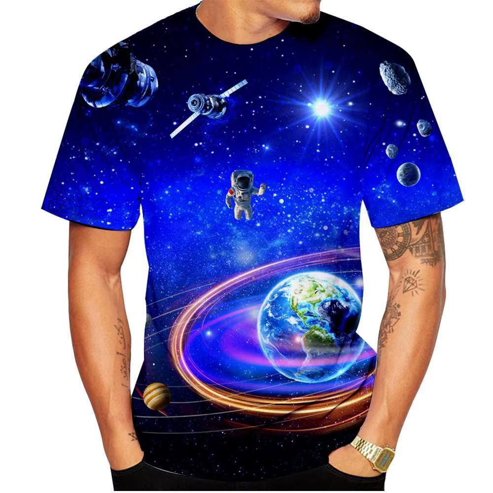 T-shirt galAct de l'espace pour hommes et femmes