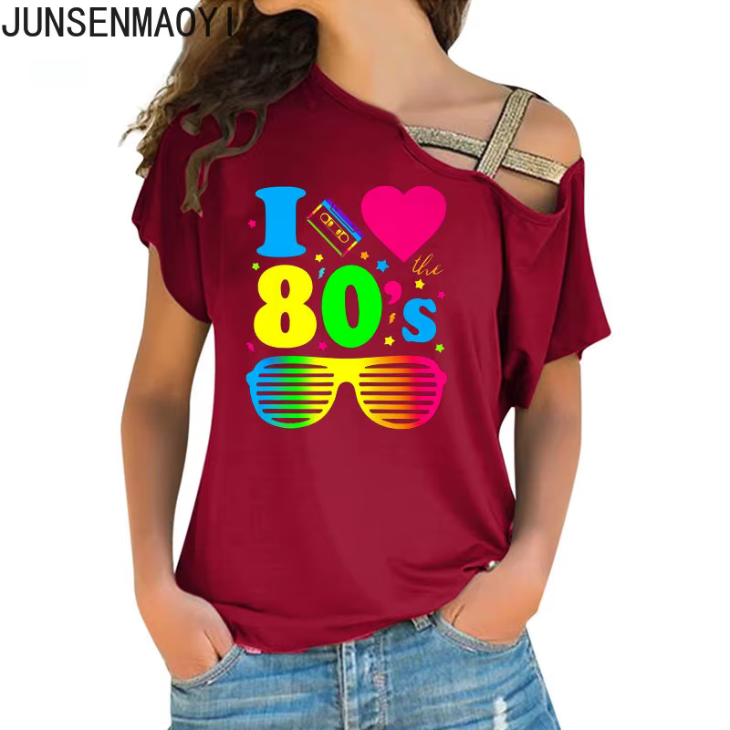 J'adore Les 80s Vêtements Nouvelles Femmes Pour T-Shirt