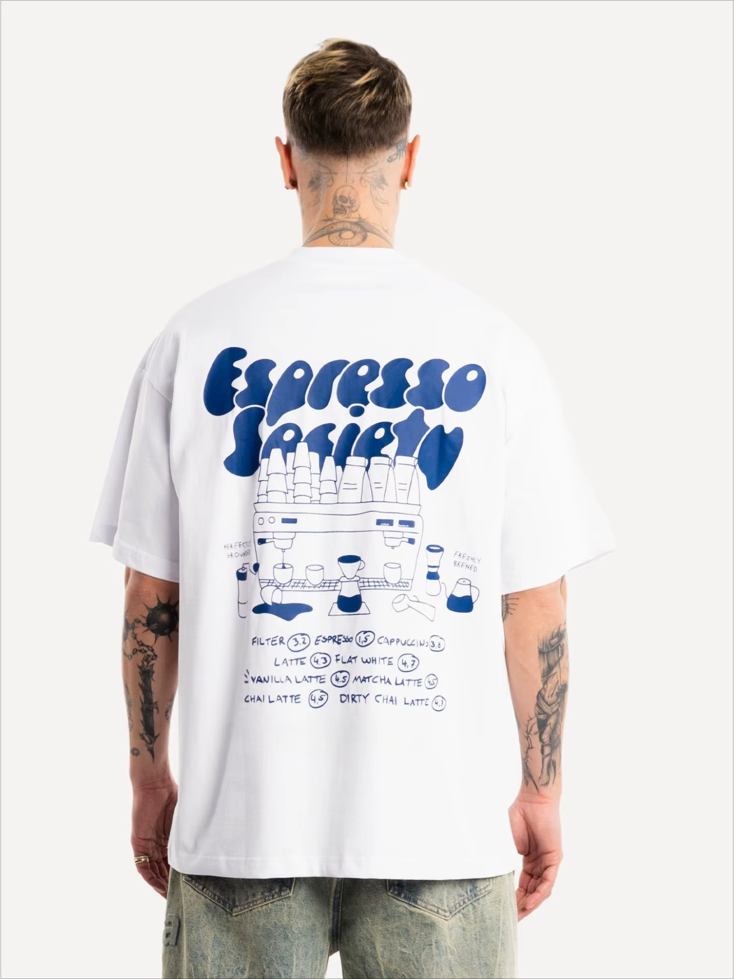 T-shirt imprimé Espresso Society pour hommes et femmes