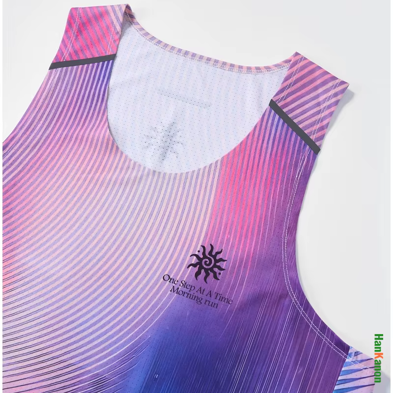 Débardeur Athlétique Homme Anti-Transpiration Séchage Rapide - T-shirt Sans Manches Haute Performance Extensible Respirant Dégradé pour Course et Gym