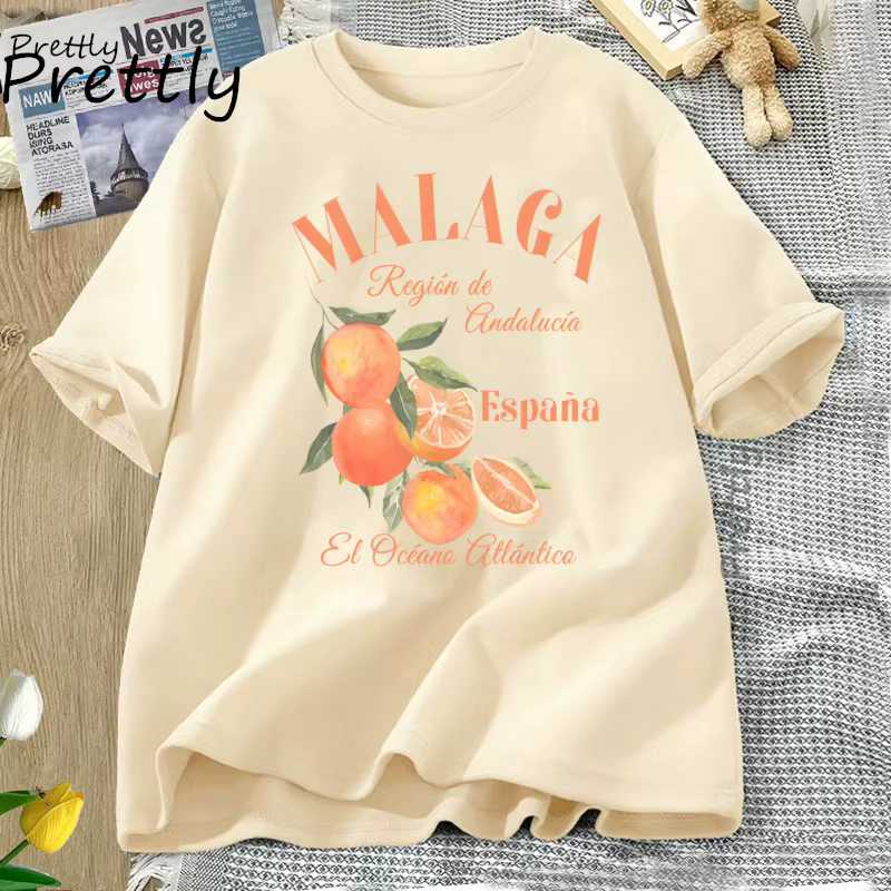 Espagne Malaga T-shirt Orange fruits