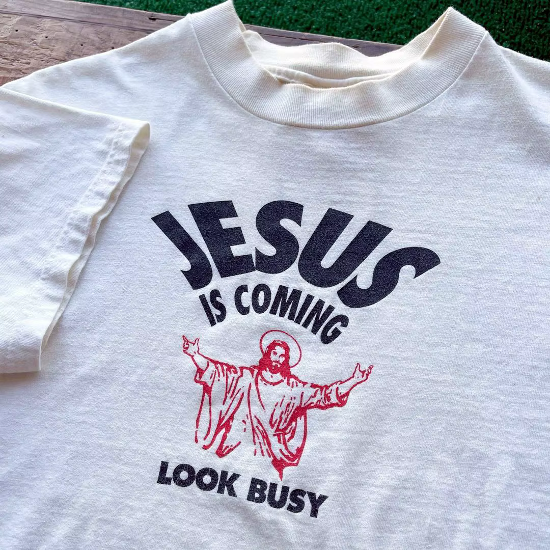 T-shirt à Manches Courtes en Coton Pur Unisexe
