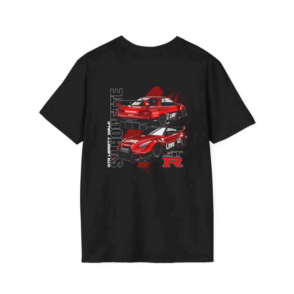 T-shirt Liberty Walk GTR devant et derrière