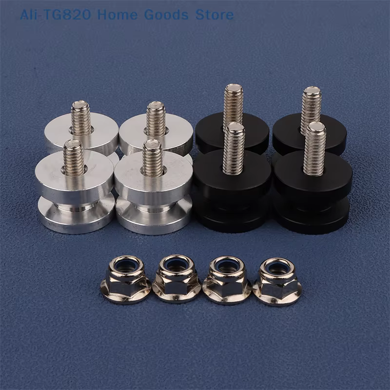 [TG820] 4 pièces Support de fixation pour top case de moto, plaque de base, boucle, accessoires pour boîte arrière, coffre à bagages, boîte latérale