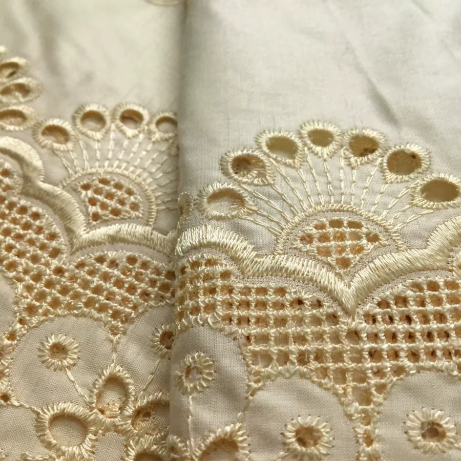 SJD dentelle suisse Voile africain coton