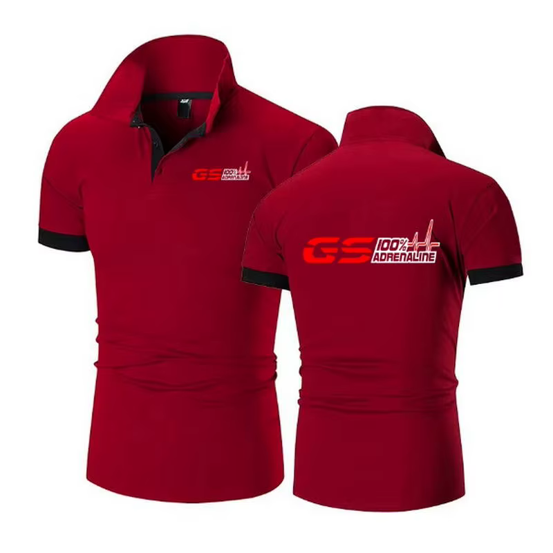 GS 100% Adrenaline Hurrad Biker Fan Polo à manches courtes Tee Shirts GS1200 F1 M3 figuré M5 M6 X5 X6