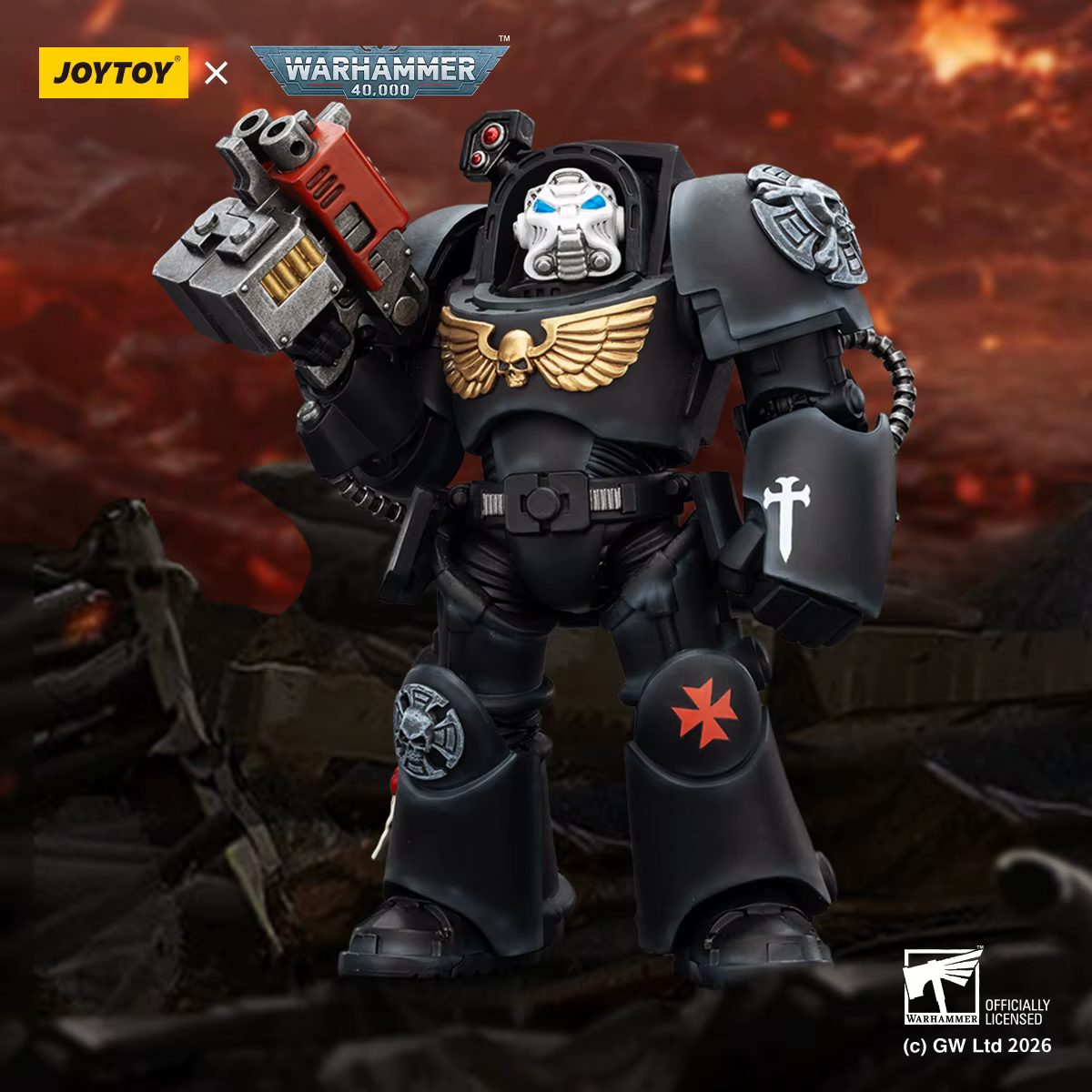 JOYTOY Warhammer 40k 1:18 Black Templars Terminators