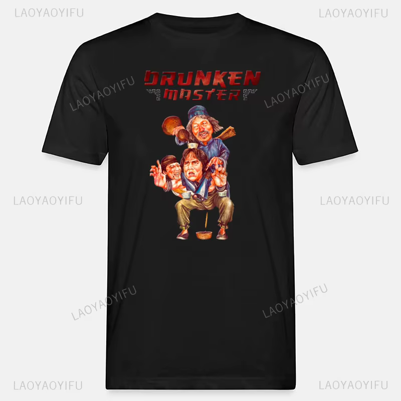 T-shirt à manches courtes Jackie Chan pour hommes
