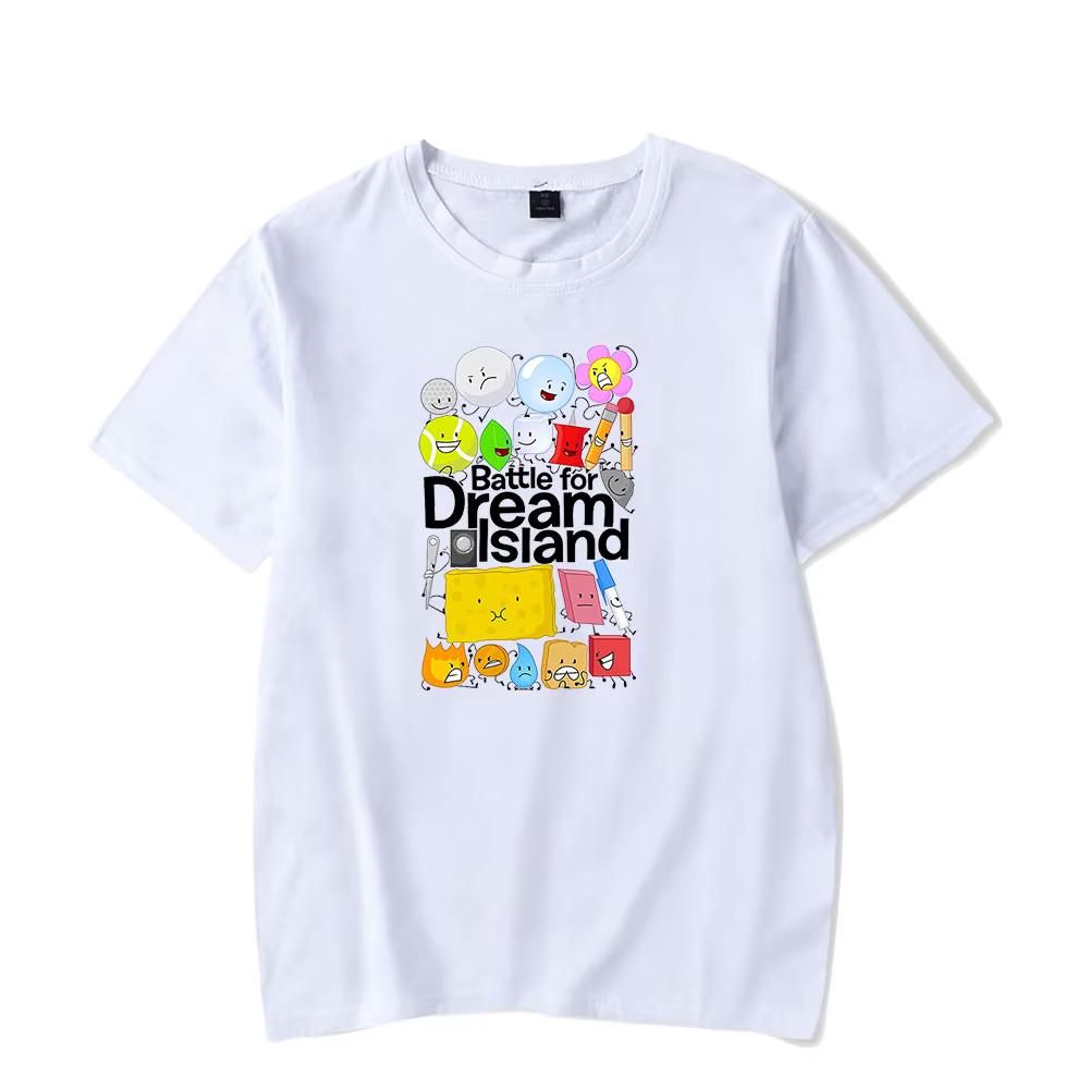 Jacknjellify BFDI bataille pour Dream Island T-Shirt hommes et femmes à manches courtes