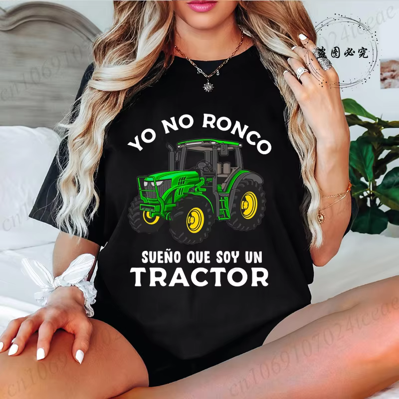 T-shirt Yo No Ronco Sueño Que soja Un tracteur agriculteur Granjero Humor
