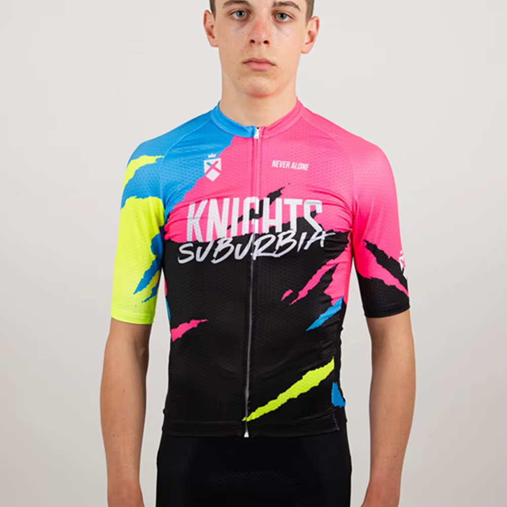 Maillot de cyclisme à manches courtes pour hommes