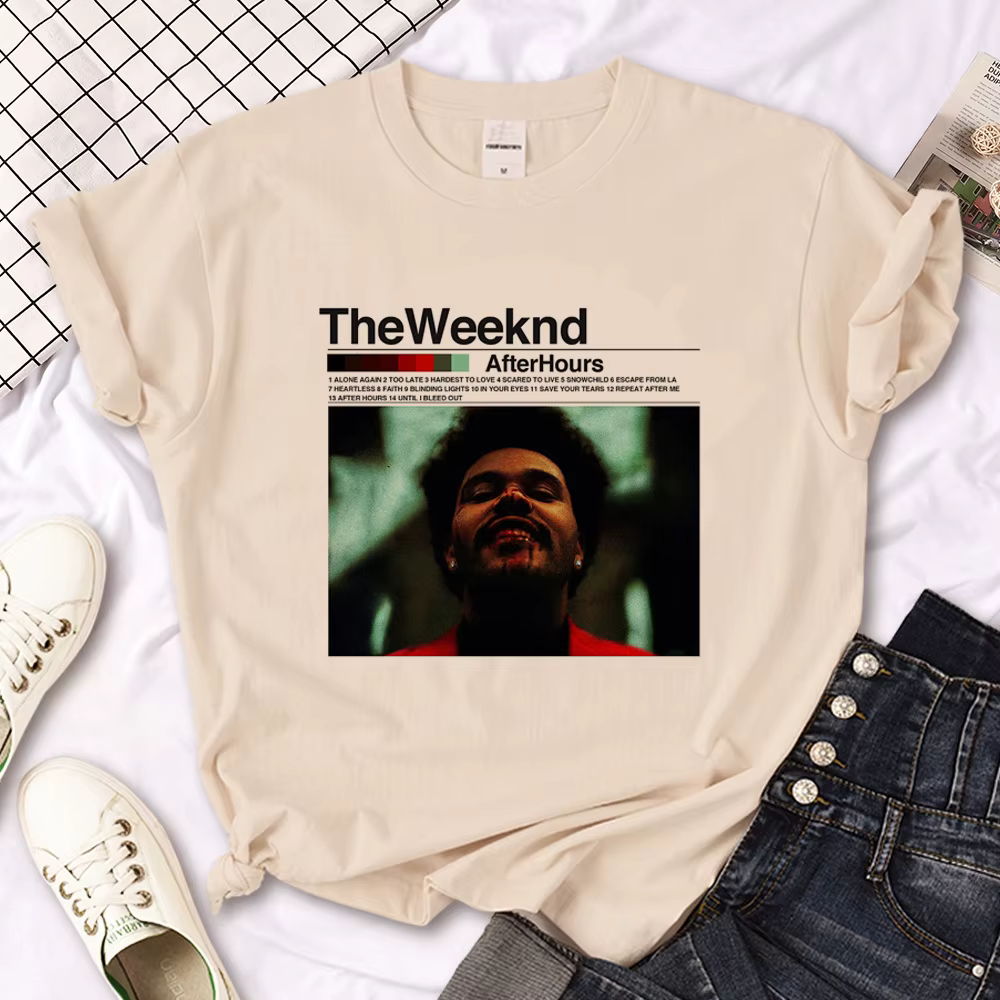 The Weeknd t-shirt hommes anime designer japonais haut mâle anime drôle y2k vêtements
