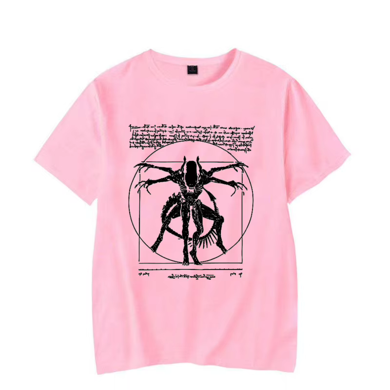 T-Shirt homme Alien-T-Shirt Gamer Da Vinci imprimé haut pour femme