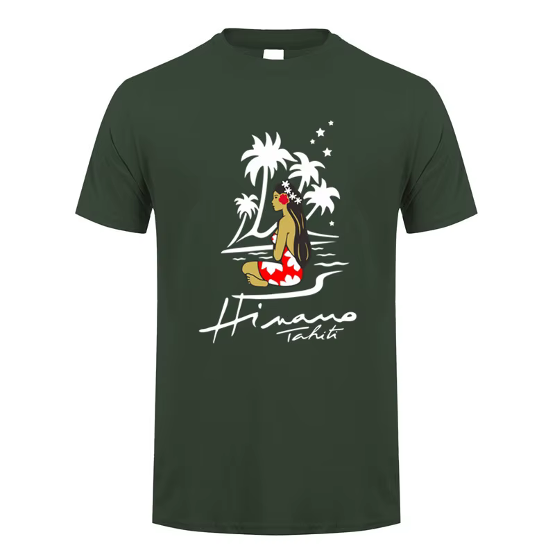 Hinano Tahiti bière t-shirt été hommes coton à manches courtes T-shirts