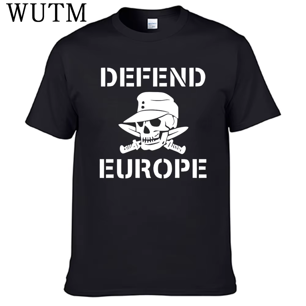 Difendre l'Europe t-shirt 100% coton hommes chemise