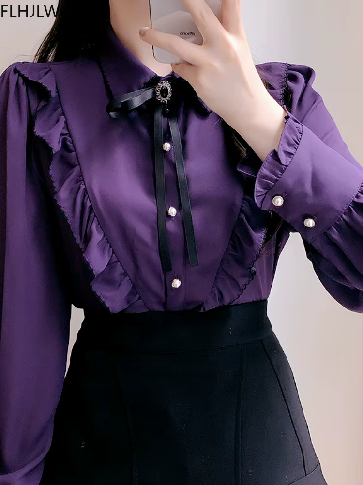 Haut vintage rétro semi-transparent pour femmes