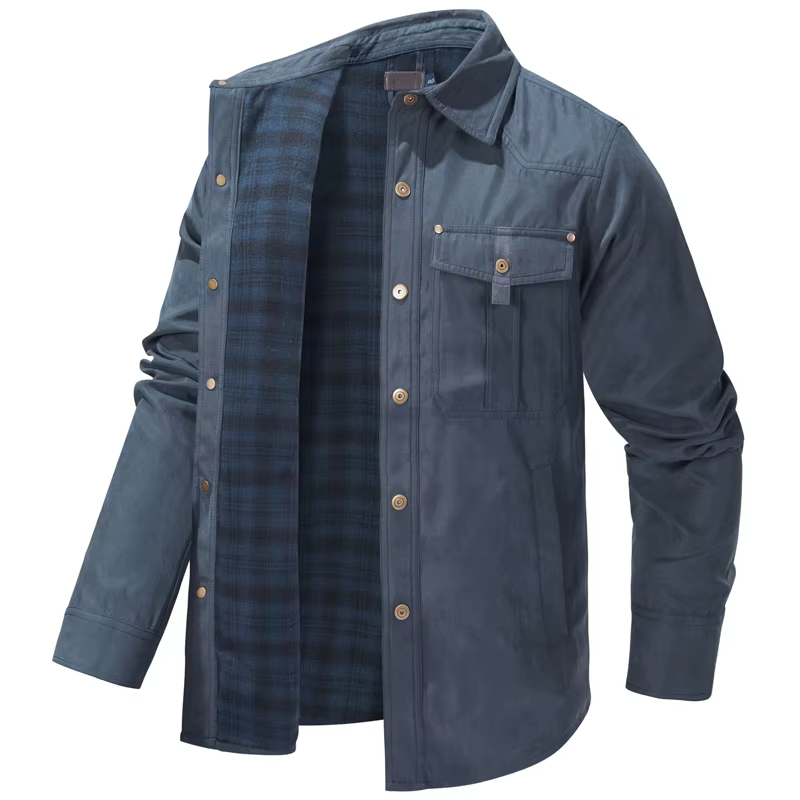 Chemise à carreaux en glouton pour hommes