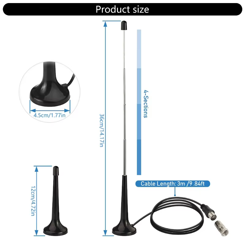 Antennes FM DAB pour récepteur stéréo domestique