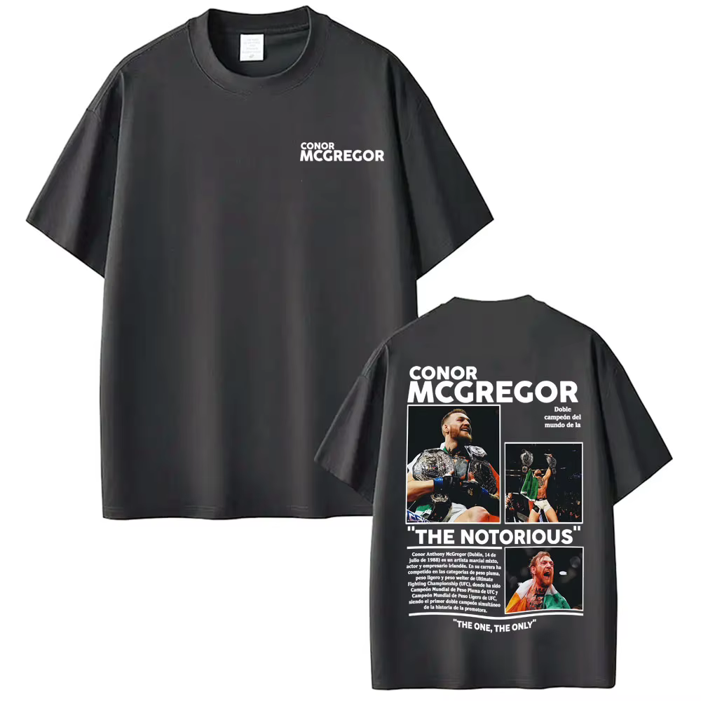 Conor Mcgregor The Notorious Merch T-shirts Vêtements pour hommes Harajuku Cool High Street