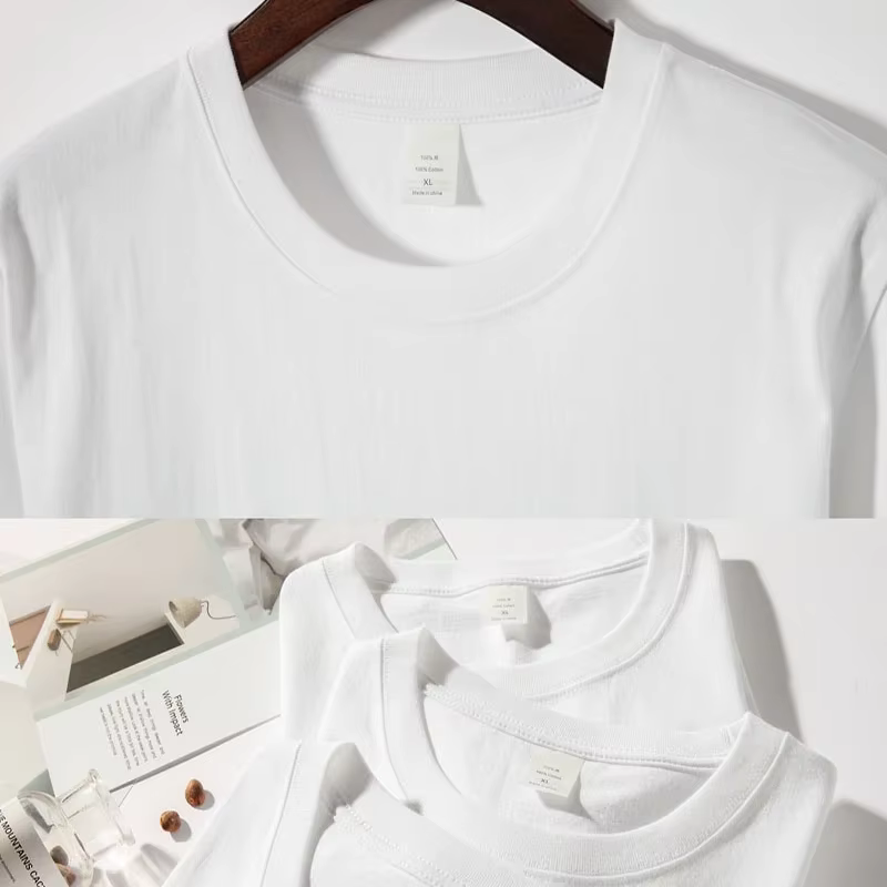 T-Shirt à Manches Courtes et Col Rond pour Homme