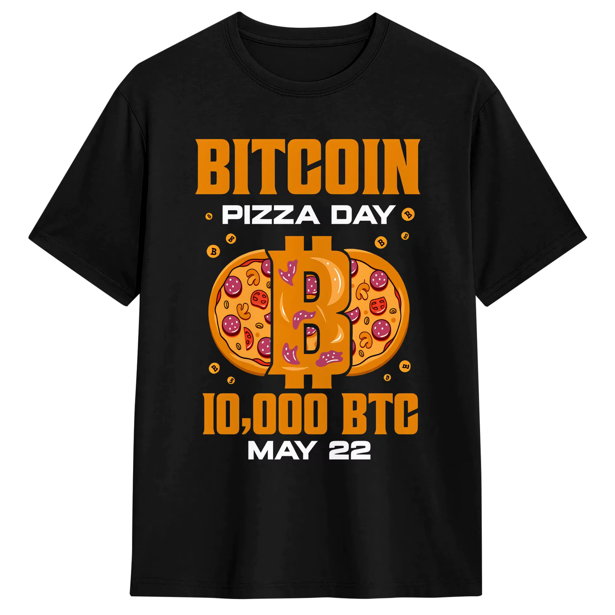T-shirt Bitcoin BTC en coton pour hommes, t-shirt décontracté à manches courtes, Y2K Fun Tops