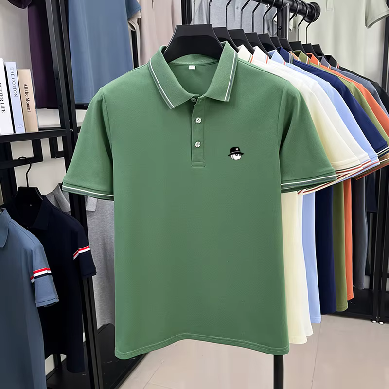 Polo imprimé de luxe pour homme – T-shirt décontracté à manches courtes