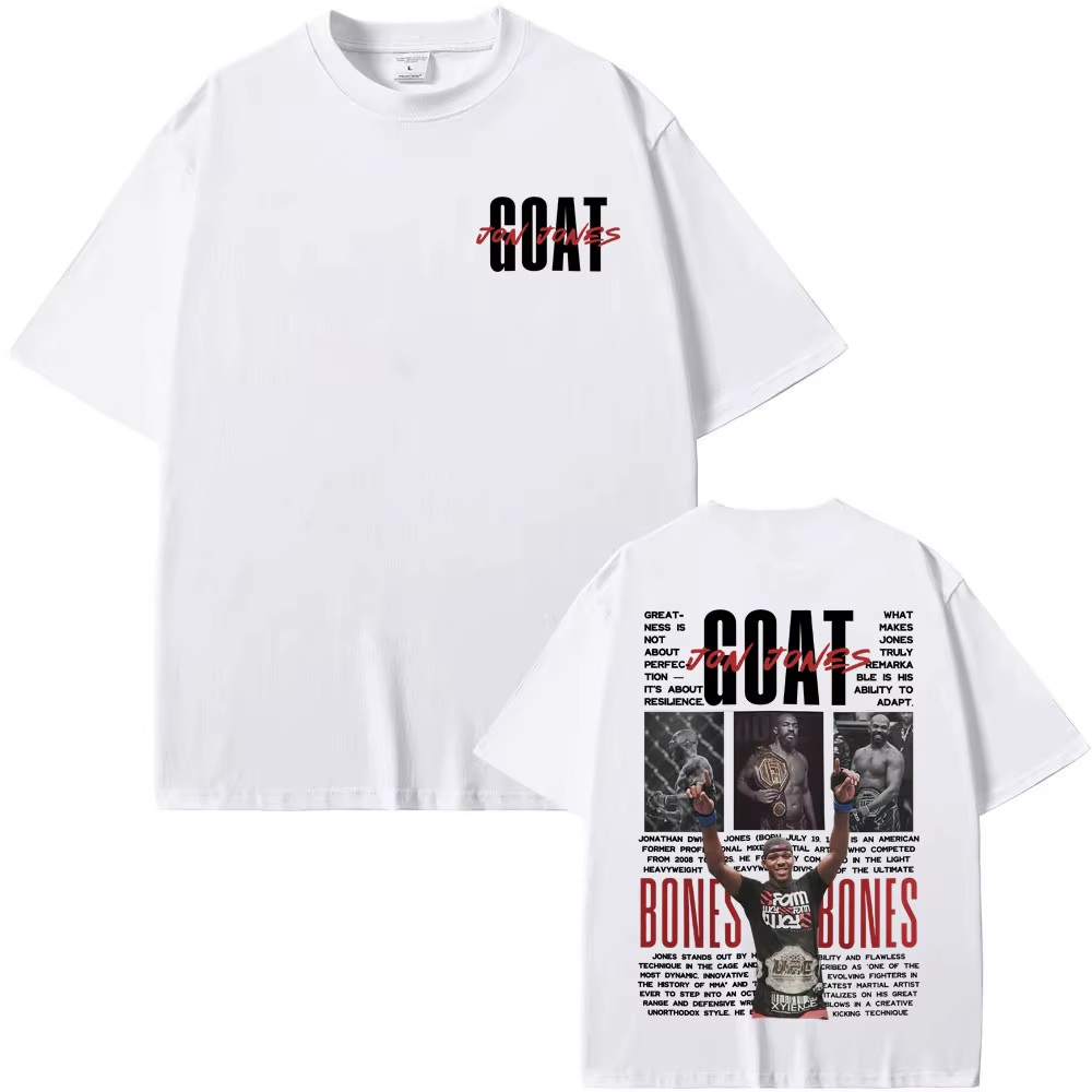 T-shirts graphiques vintage JON JONES BONES pour hommes et femmes