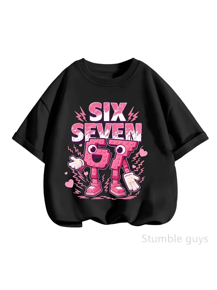 T-shirt graphique rose pour enfants