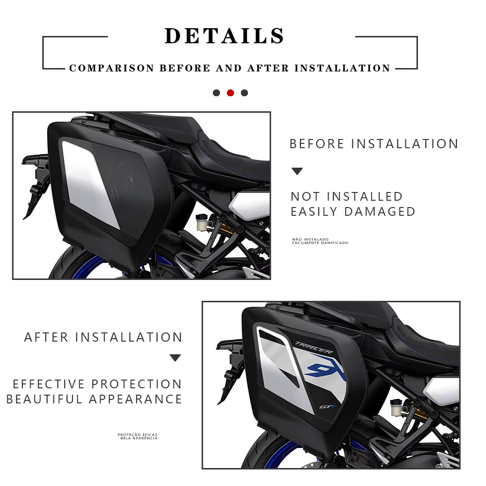 Autocollants de valise pour Tracer 9 GT Tracer 9GT 2021 2024 2023