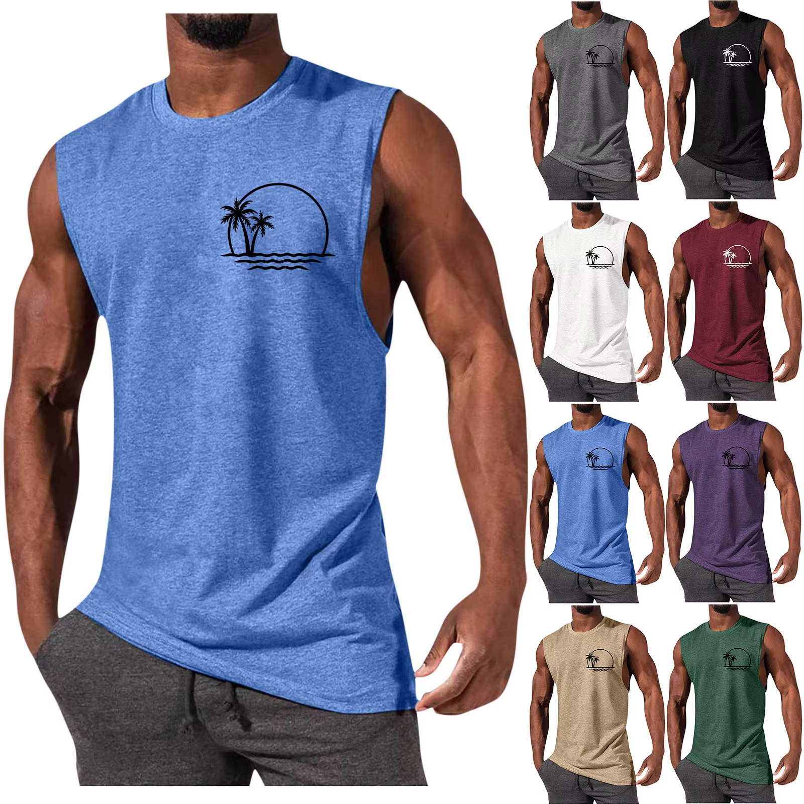 Chemise de plage hawaïenne pour hommes