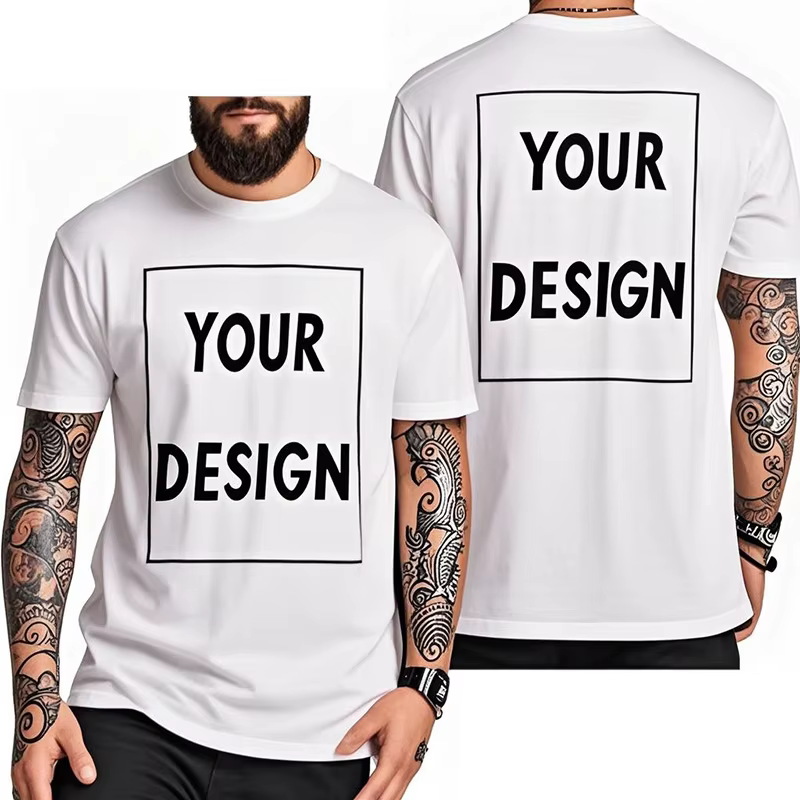 Homme personnalisé hommes T-shirt mode texte
