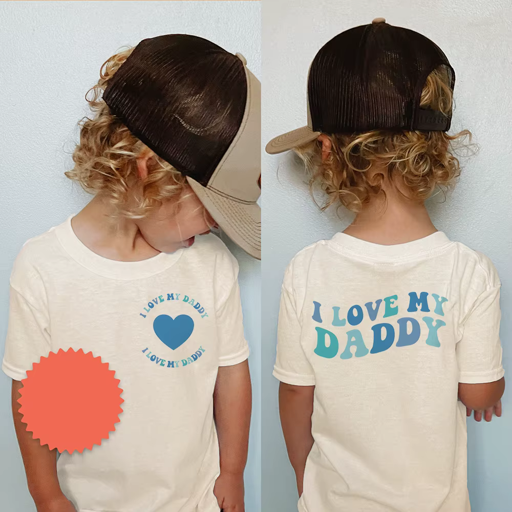 J'aime mon papa enfant en bas âge t-shirt
