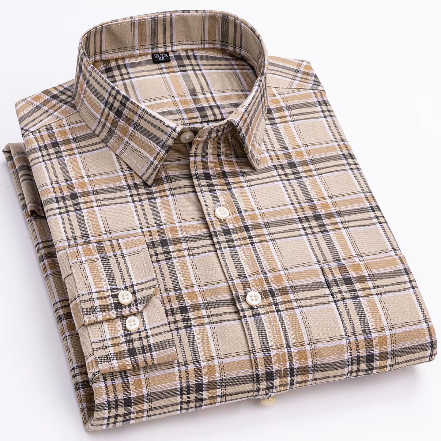 Chemises Oxford à manches longues pour hommes