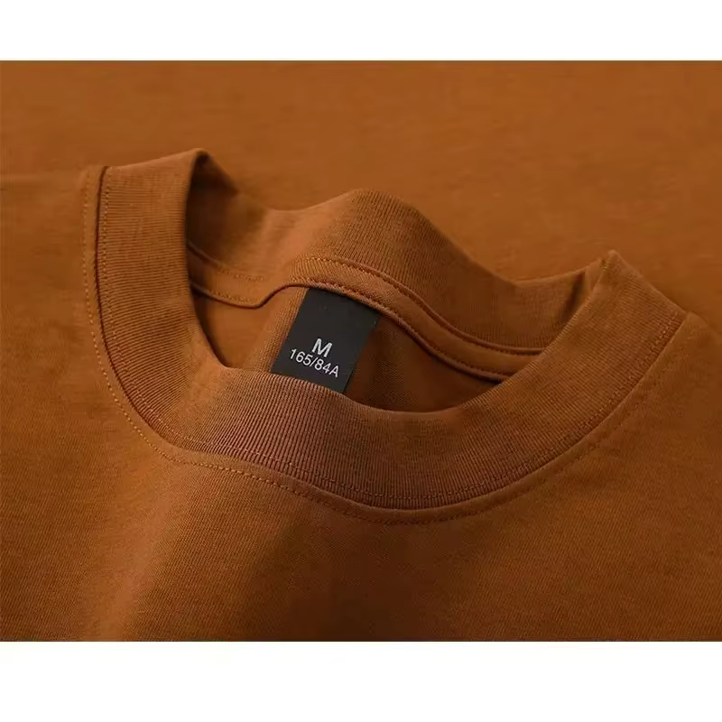 T-shirt pour hommes 600g T-shirt à manches courtes en coton robuste pour hommes mode coton épaissi à manches courtes T-shirt à manches mi-longues