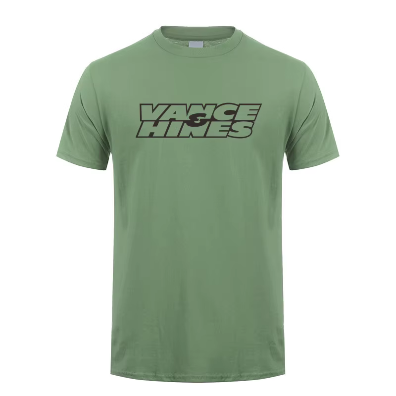 Vance et Hines T Shirt d'été Hommes Coton à manches courtes