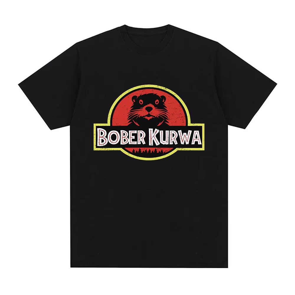 Bober Kurwa Bobr drôle Meme graphique T-shirt hommes femmes mode Hip Hop manches courtes T-shirts amples 100% coton