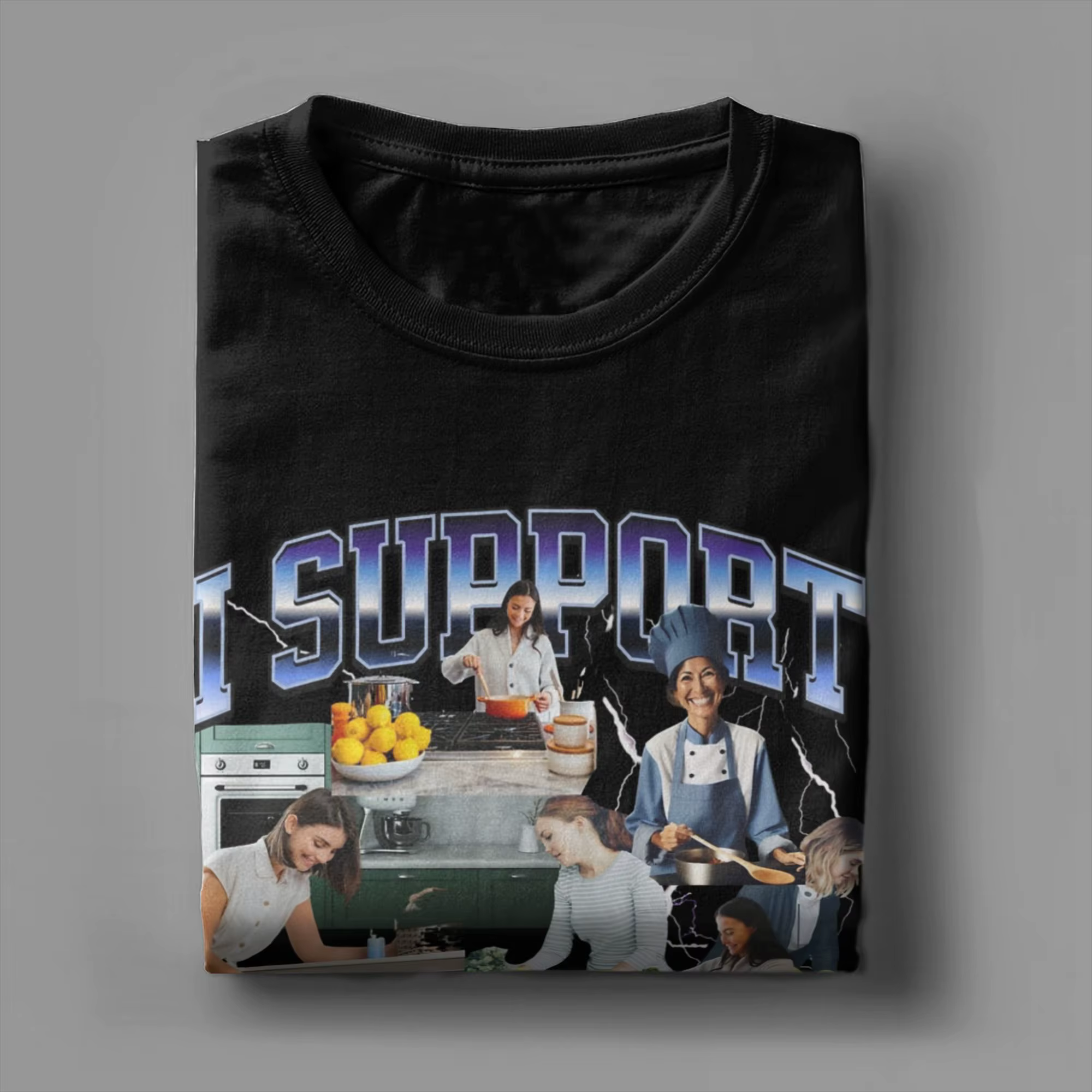 T-shirt décontracté pour femmes, avec col rond et manches courtes, 100% coton, motif « I Support Womens Sports Men Women's T Shirt Womens Rights »