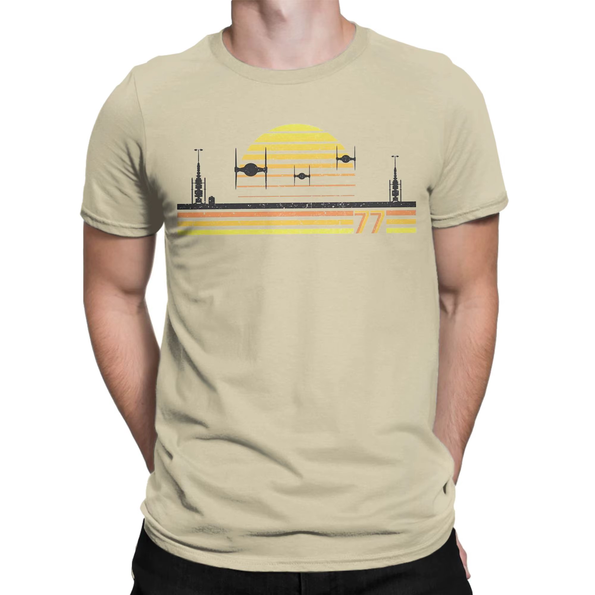 T-shirt Tie Tatooines pour hommes