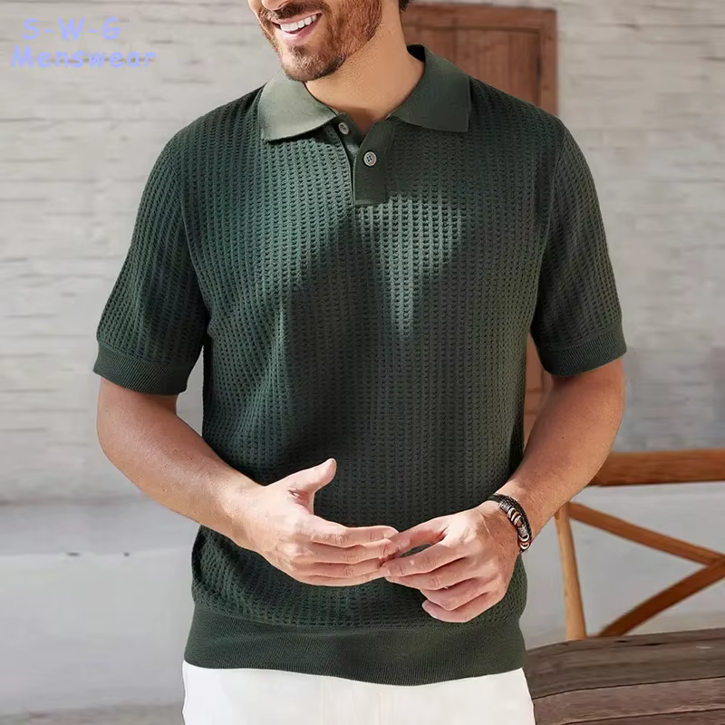 Nouvelles chemises en tricot pour hommes