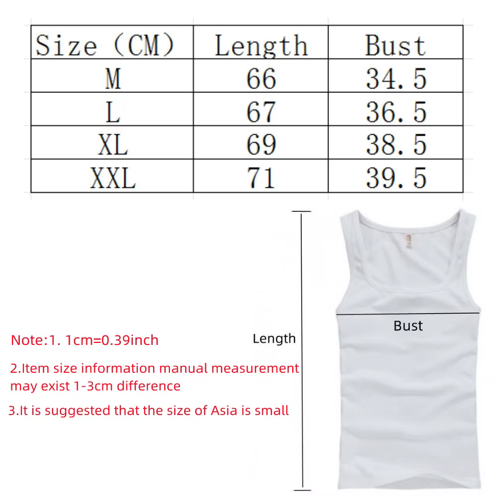 Offre spéciale été hommes vêtements femmes basique élastique débardeur pur coton sans manches