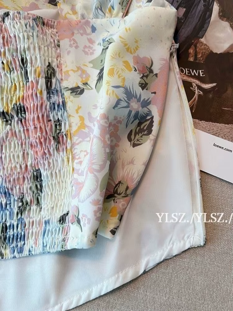 Zoki Chic recadrée réservoirs floraux femmes mince Sexy doux mode Camis