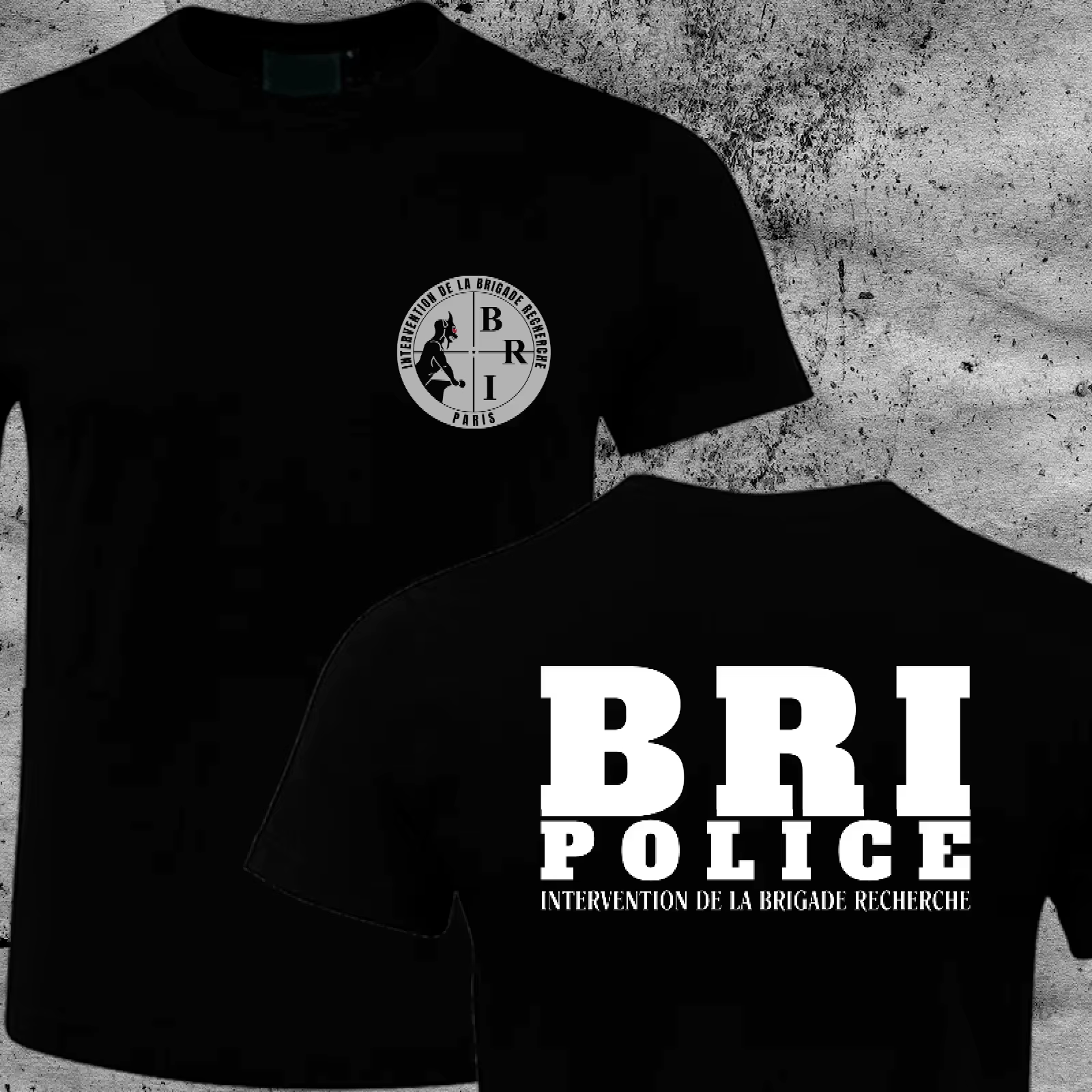 2025 nouvelle France Forces d'élite spéciales françaises GIGN Raid BRI hommes T-shirt pur coton été manches courtes t-shirts Camisetas Homme