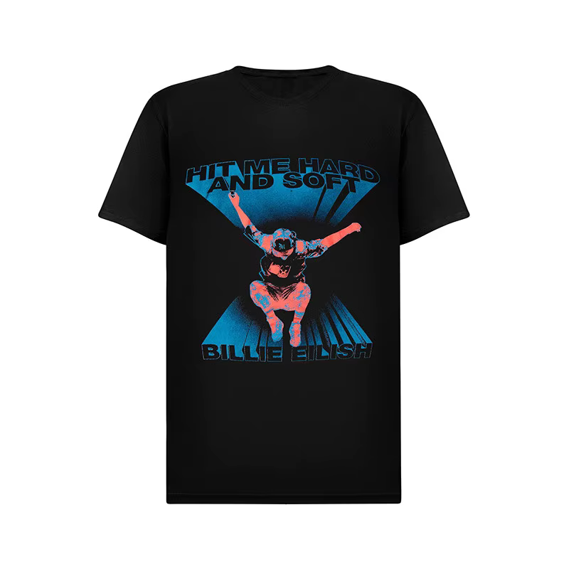 Top Billie Eilish - Chanteuse américaine - Style rock - Streetwear décontracté américain - T-shirt à manches courtes pour hommes et femmes