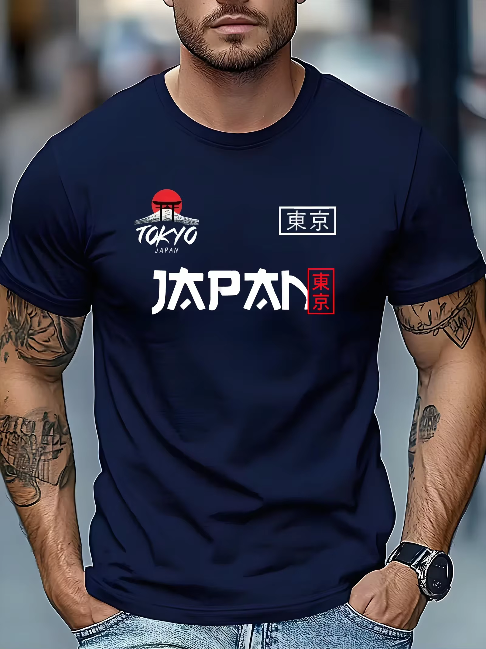 T-shirt commémoratif Tokyo pour homme