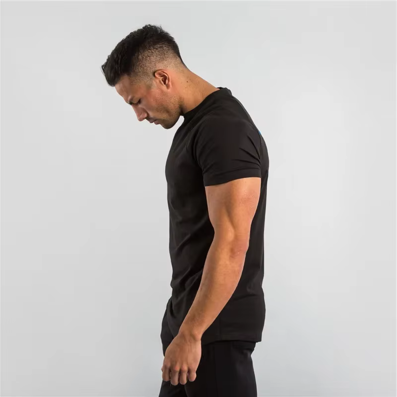 MRMT 2026 Nouveau T-shirt Homme Couleur Unie Lisse Haut de Gamme Fitness